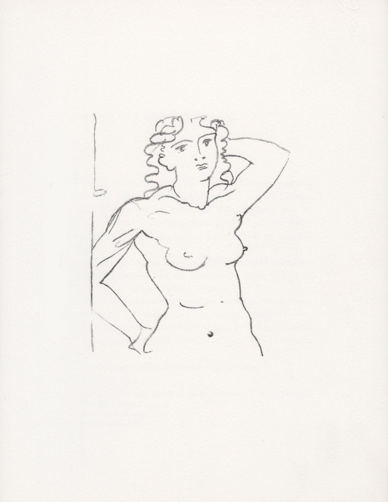 Lithographie Derain - Buste de femme, 1972