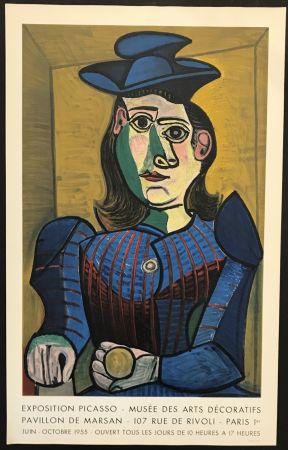 Lithographie Picasso - Buste de Femme au Chapeau Bleu – Musee des Arts Decoratifs