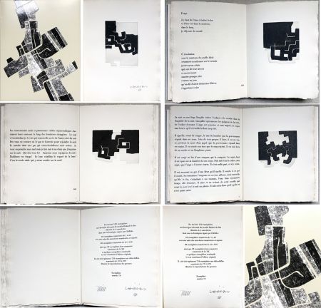 Livre Illustré Chillida -  C. Racine. LE SUJET EST LA CLAIRIÈRE DE SON CORPS. Poèmes. 4 eaux-fortes originales (1974)
