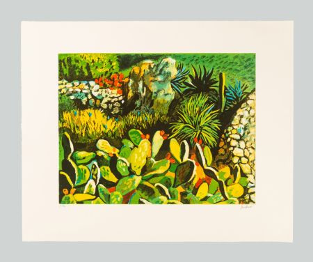 Eau-Forte Et Aquatinte Guttuso - Cactus