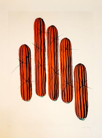 Eau-Forte Et Aquatinte Ray - Cactus F (Transfiguration d’un cactus)