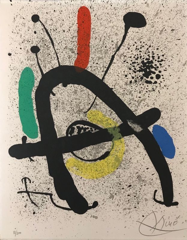 Lithographie Miró - Cahier d'Ombres 