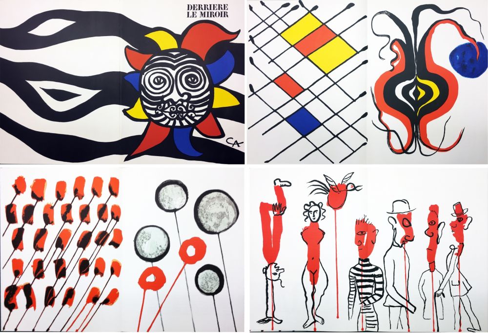 Livre Illustré Calder - CALDER OISELEUR DU FER. DERRIÈRE LE MIROIR N° 156 avec 9 lithographies (1966).