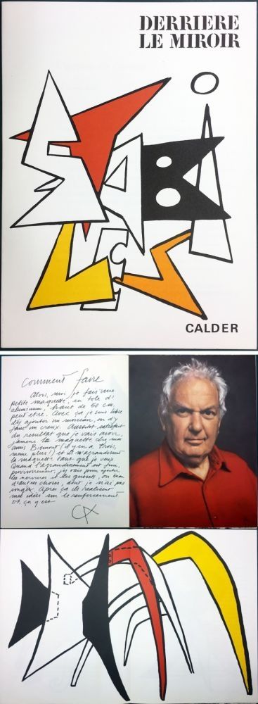 Livre Illustré Calder - CALDER. STABILES. Derrière le Miroir n° 141. 8 LITHOGRAPHIES ORIGINALES (1963).