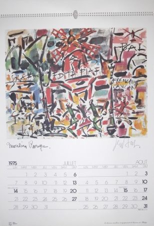 Offset Paul  - CALENDRIER ORIGINALE /ORIGINAL CALENDAR - PARIS 1975 - 