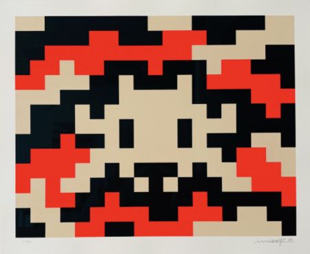 Sérigraphie Invader - CAMO M-3C-M2