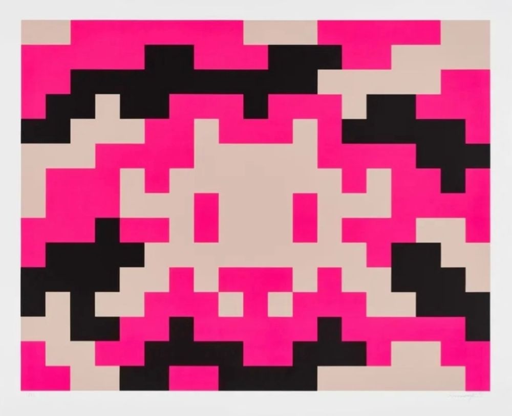 Sérigraphie Invader - CAMO XXL-3C-M1