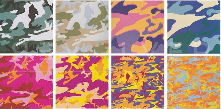 Sérigraphie Warhol - Camouflage Complete Portfolio