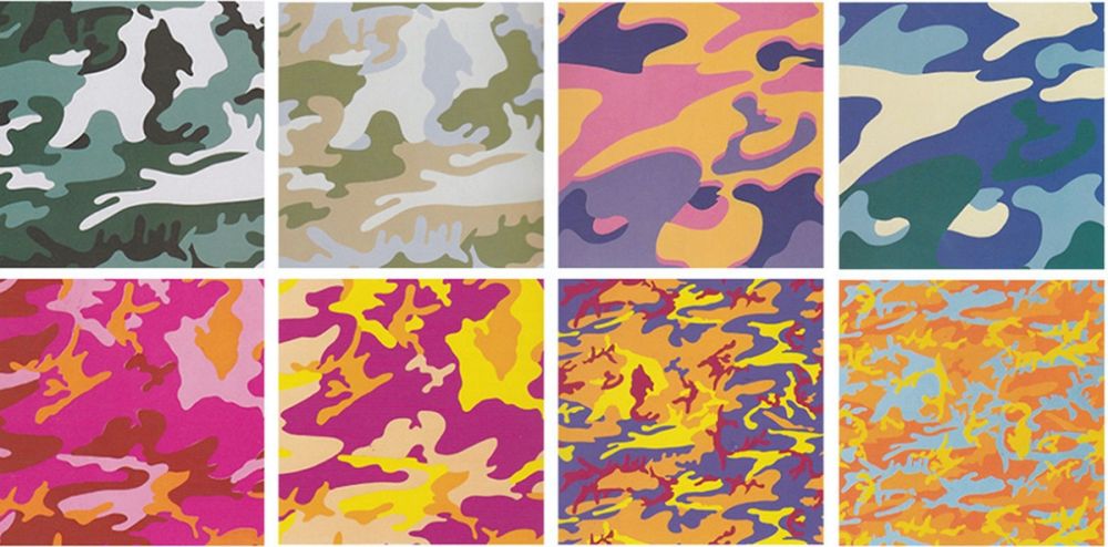 Sérigraphie Warhol - Camouflage Complete Portfolio