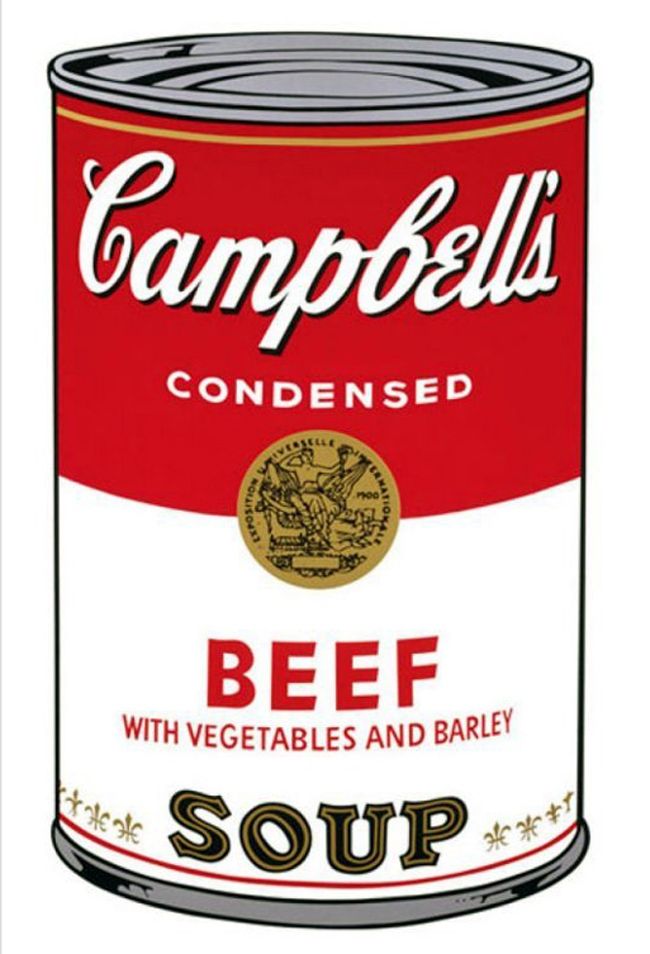 Sérigraphie Warhol - '' Campbell 's  Soup ''