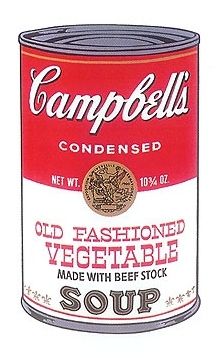 Sérigraphie Warhol - Campbell’s Old fashioned Vegetable Soup