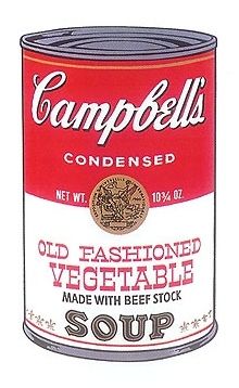 Sérigraphie Warhol - Campbell’s Old fashioned Vegetable Soup