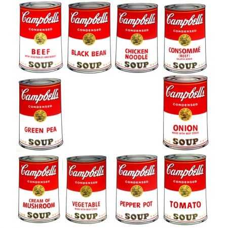 Sérigraphie Warhol - Campbell's portfolio