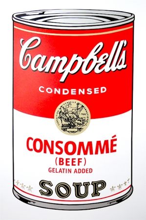 Sérigraphie Warhol (After) - Campbell's Soup - Consommé