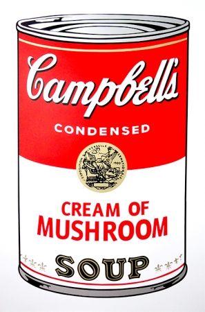 Sérigraphie Warhol (After) - Campbell's Soup - Mushroom
