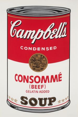 Sérigraphie Warhol - Campbell`s Soup (Beef Consommé)