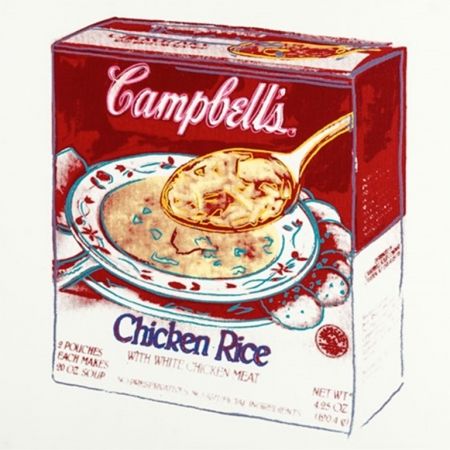 Multiple Warhol - Campbell's Soup Box: Chicken Rice by Andy Warhol