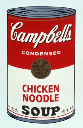 Sérigraphie Warhol - Campbell's Soup I, Chicken Noodle