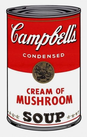 Sérigraphie Warhol - Campbell's Soup I: Cream of Mushroom