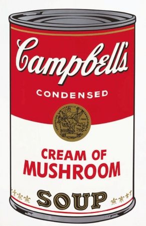 Sérigraphie Warhol - Campbell's Soup I: Cream of Mushroom by Andy Warhol