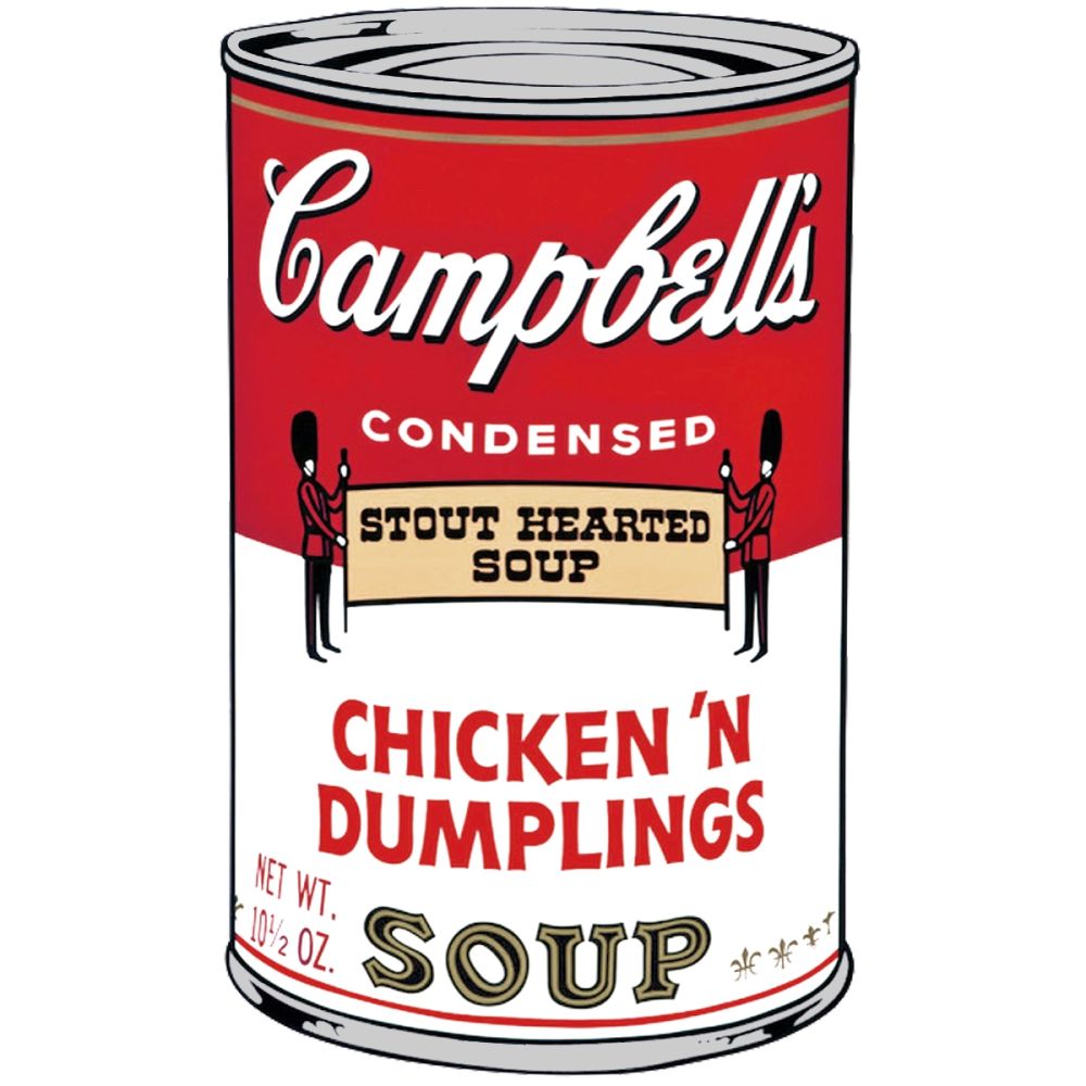 Sérigraphie Warhol - Campbells Soup II: Chicken N Dumplings (FS II.58)