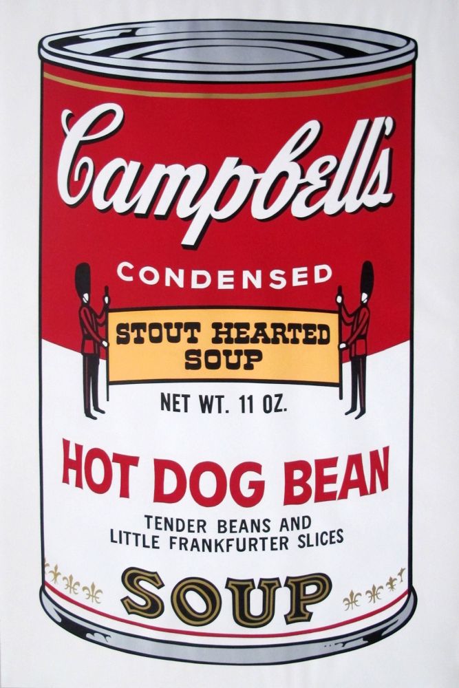 Aucune Technique Warhol - Campbell’s Soup II: Hot Dog Bean (FS II.59)