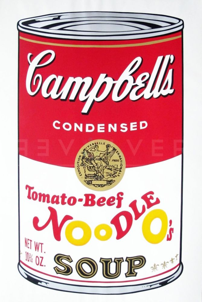 Sérigraphie Warhol - Campbell’s Soup II: Tomato Beef Noodle O’s (FS II.61)