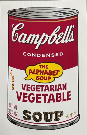 Sérigraphie Warhol - Campbell's Soup II: Vegetarian Vegetable