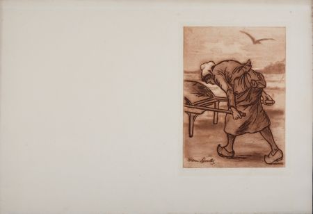 Gravure Boutet - Cancalaise (E), c. 1900