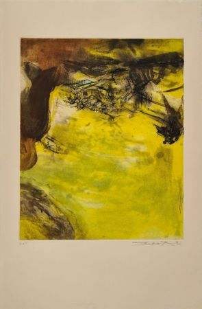 Eau-Forte Zao - Canto Pisan 