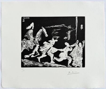 Eau-Forte Et Aquatinte Picasso - Cape and Sword: Pusuit II, from 347 Suite