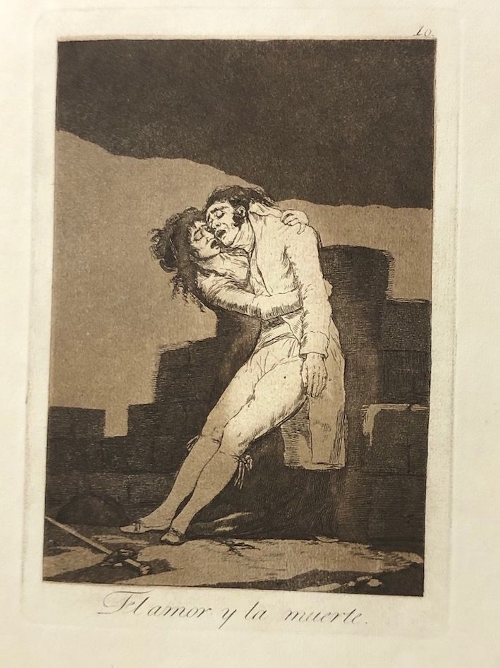 Eau-Forte Goya - Capricho10. El amor y la muerte