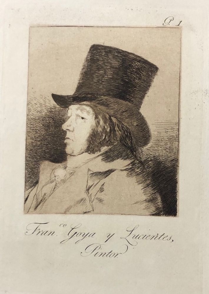 Eau-Forte Goya - Capricho1. Francisco , Goya y Lucientes pintor