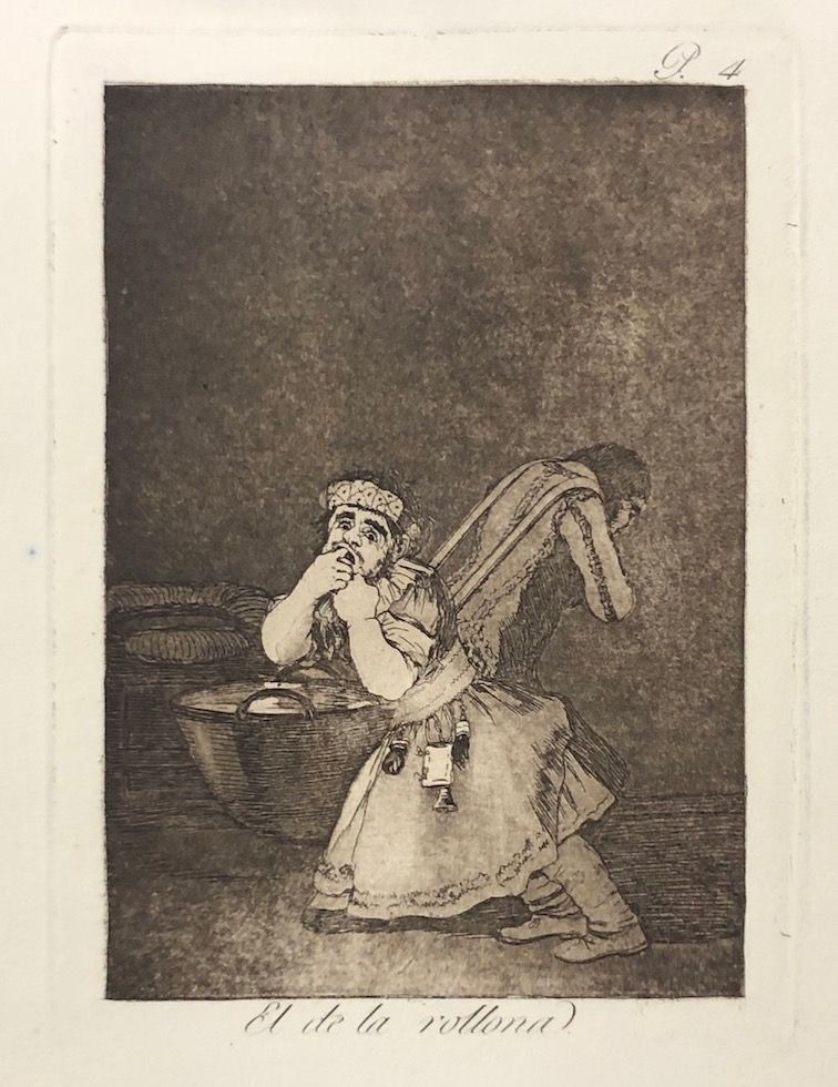 Eau-Forte Goya - Capricho 4. El de la rollona