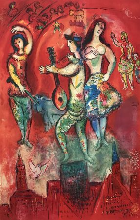 Lithographie Chagall - Carmen