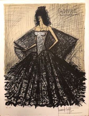 Lithographie Buffet - Carmen