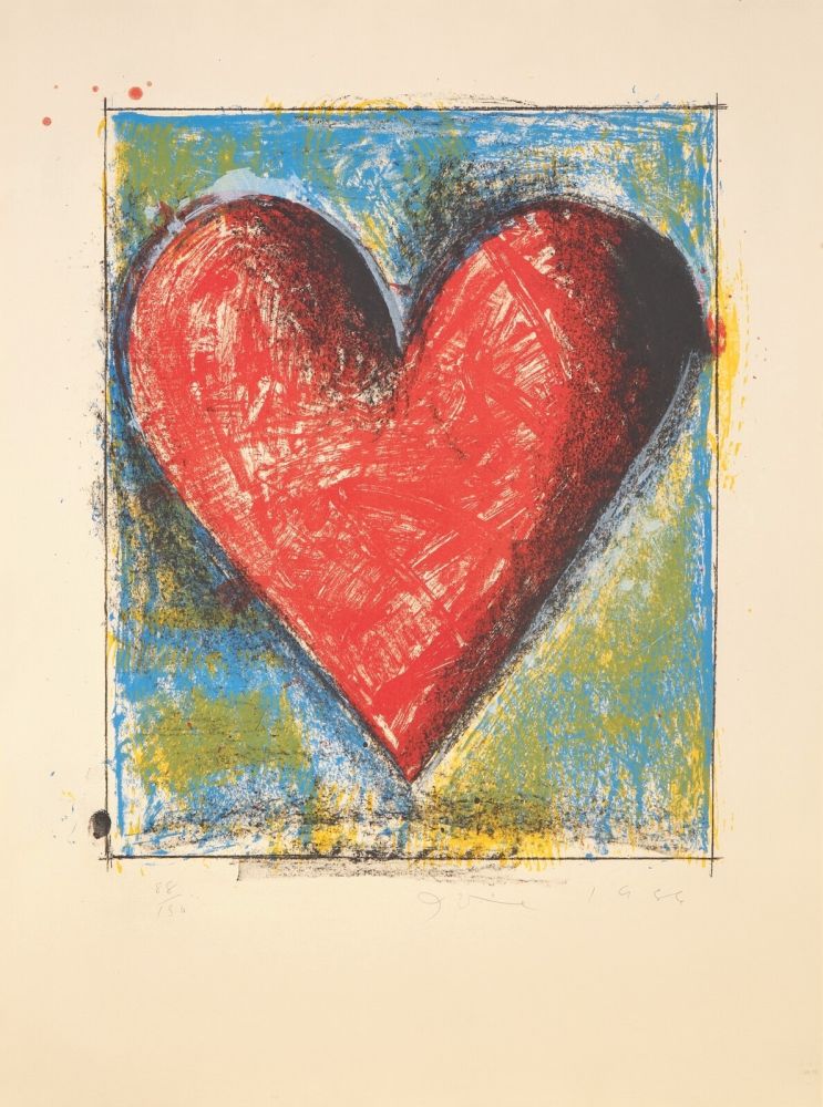 Lithographie Dine - Carnegie Hall Heart