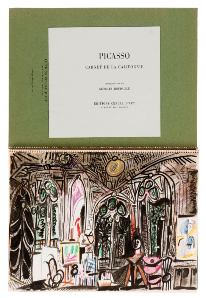 Livre Illustré Picasso - CARNET DE LA CALIFORNIE (Cercle d'art, Paris 1959)