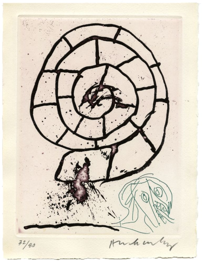 Gravure Alechinsky - Carré Blanc I