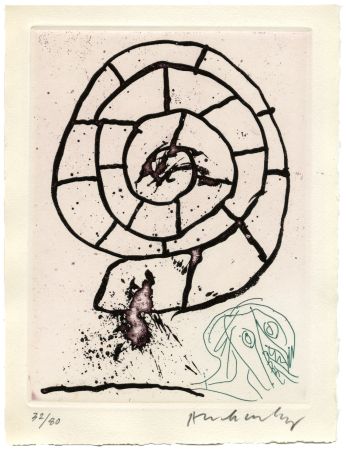Gravure Alechinsky - Carré Blanc I