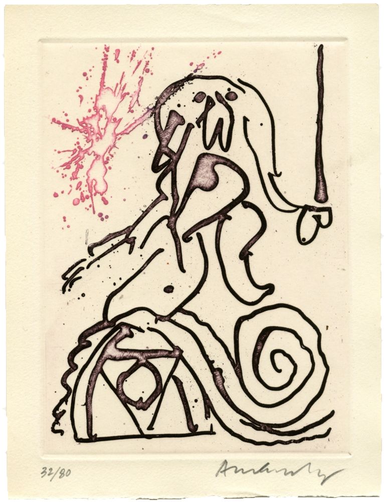 Gravure Alechinsky - Carré Blanc II