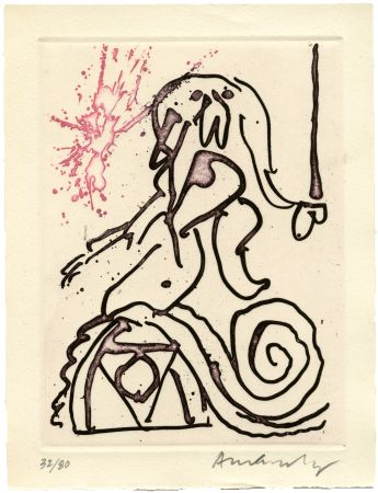 Gravure Alechinsky - Carré Blanc II