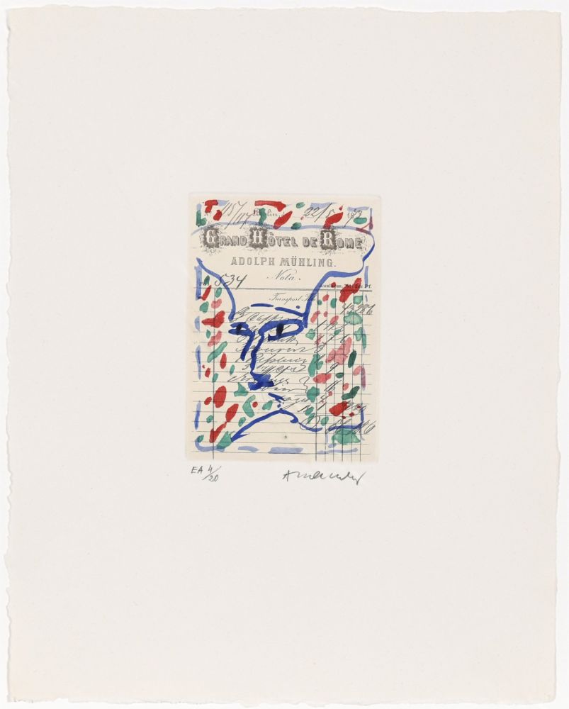 Eau-Forte Alechinsky - Carta Canta 10