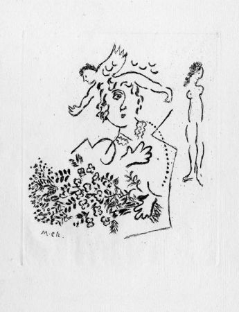 Eau-Forte Chagall - Carte de Voeux