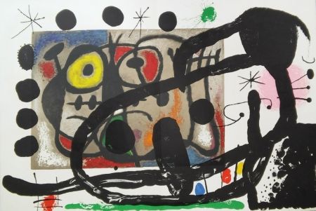 Lithographie Miró - Cartons 
