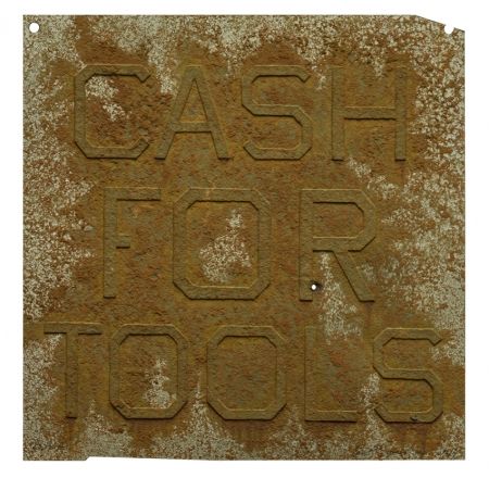 Multiple Ruscha - Cash For Tools 2, from Rusty Signs