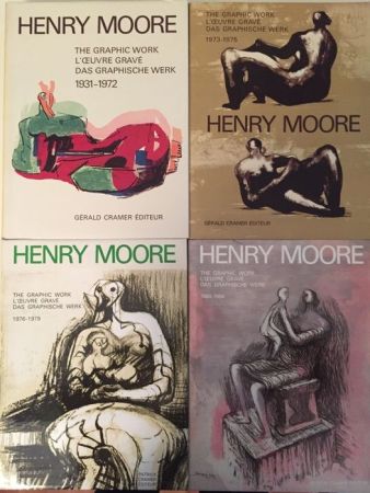 Livre Illustré Moore - Catalogue Raisonné of Henry Moore Graphic Work 1931 - 1984 (4 Volume Set)