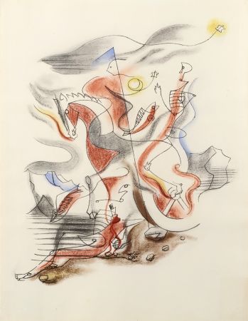 Lithographie Masson - CAVALIER, 1933 