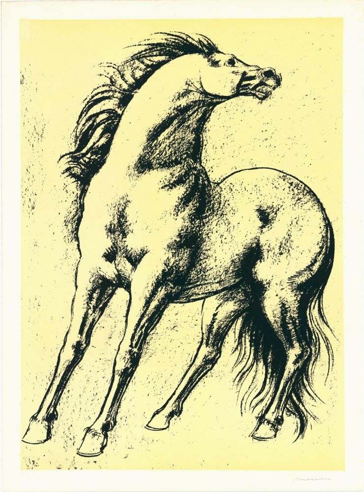 Lithographie Messina - Cavallo