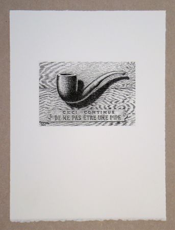 Sérigraphie Magritte - Ceci continue de ne pas être une pipe